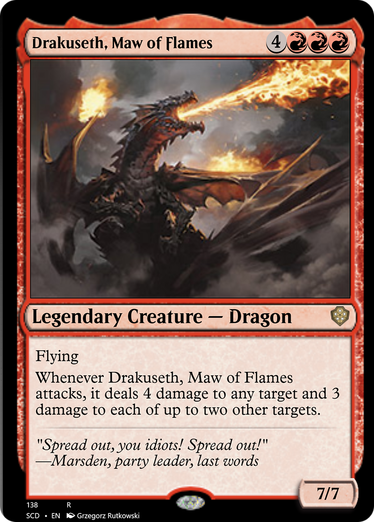 Drakuseth, Maw of Flames [Starter Commander Decks] | Dragon's Lair Comics and Fantasy Houston TX