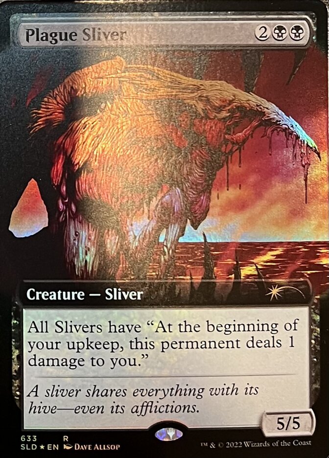 Plague Sliver (Extended Art) [Secret Lair Drop Promos] | Dragon's Lair Comics and Fantasy Houston TX