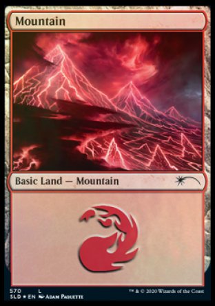 Mountain (Lightning) (570) [Secret Lair Drop Promos] | Dragon's Lair Comics and Fantasy Houston TX