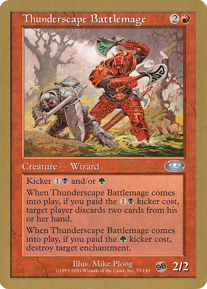 Thunderscape Battlemage (Jan Tomcani) [World Championship Decks 2001] | Dragon's Lair Comics and Fantasy Houston TX