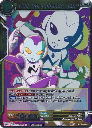 Full Surveillance Jaco (Event Pack 4) (BT5-088) [Promotion Cards] | Dragon's Lair Comics and Fantasy Houston TX