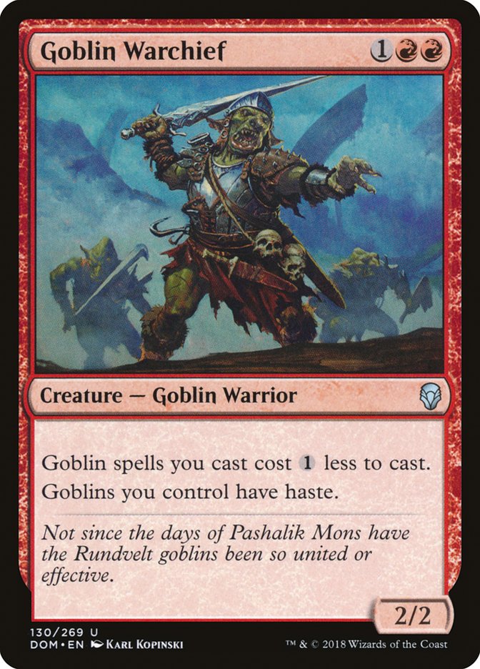 Goblin Warchief [Dominaria] | Dragon's Lair Comics and Fantasy Houston TX