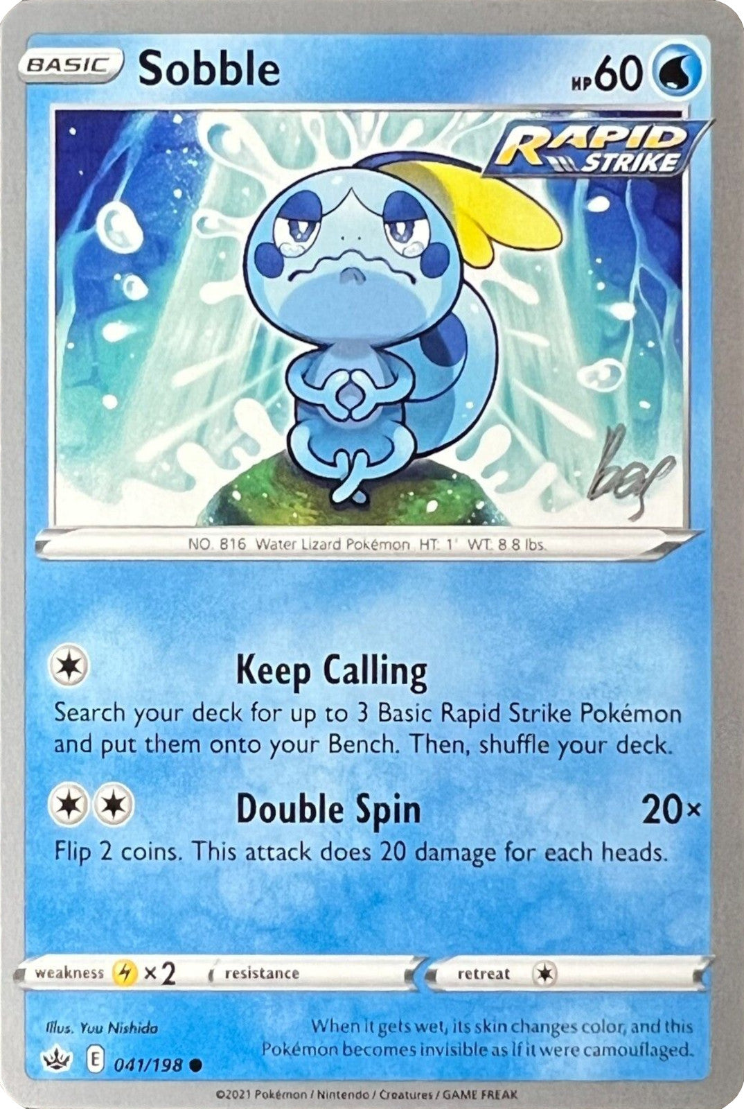 Sobble (041/198) (Cheryl Again - Sebastian Lashmet) [World Championships 2022] | Dragon's Lair Comics and Fantasy Houston TX