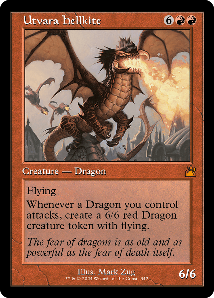 Utvara Hellkite (Retro Frame) [Ravnica Remastered] | Dragon's Lair Comics and Fantasy Houston TX