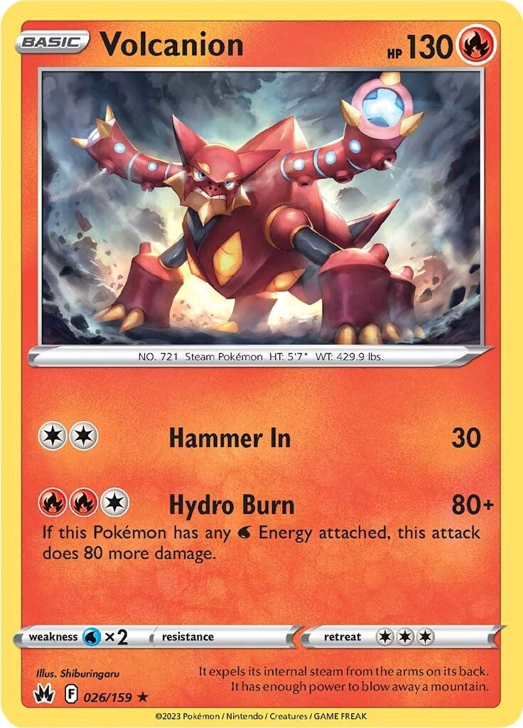 Volcanion (026/159) [Sword & Shield: Crown Zenith] | Dragon's Lair Comics and Fantasy Houston TX