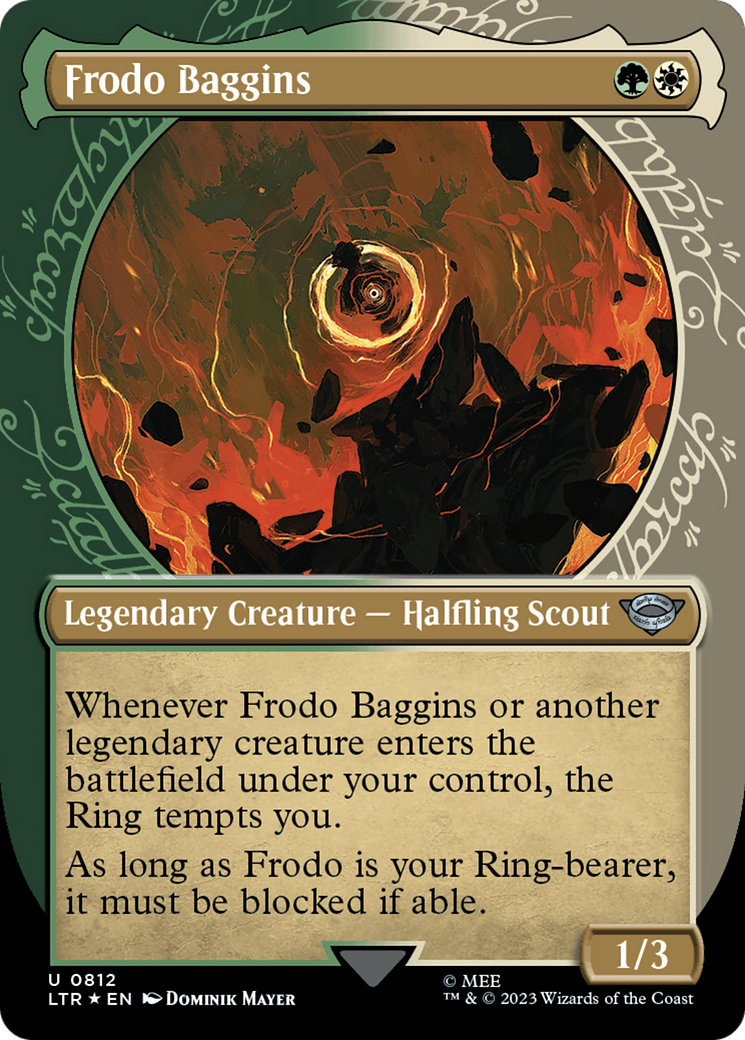 Frodo Baggins (Showcase) (Surge Foil) [The Lord of the Rings: Tales of Middle-Earth] | Dragon's Lair Comics and Fantasy Houston TX