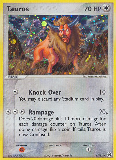 Tauros (16/112) [EX: FireRed & LeafGreen] | Dragon's Lair Comics and Fantasy Houston TX