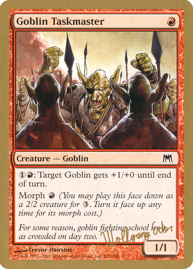 Goblin Taskmaster (Wolfgang Eder) [World Championship Decks 2003] | Dragon's Lair Comics and Fantasy Houston TX