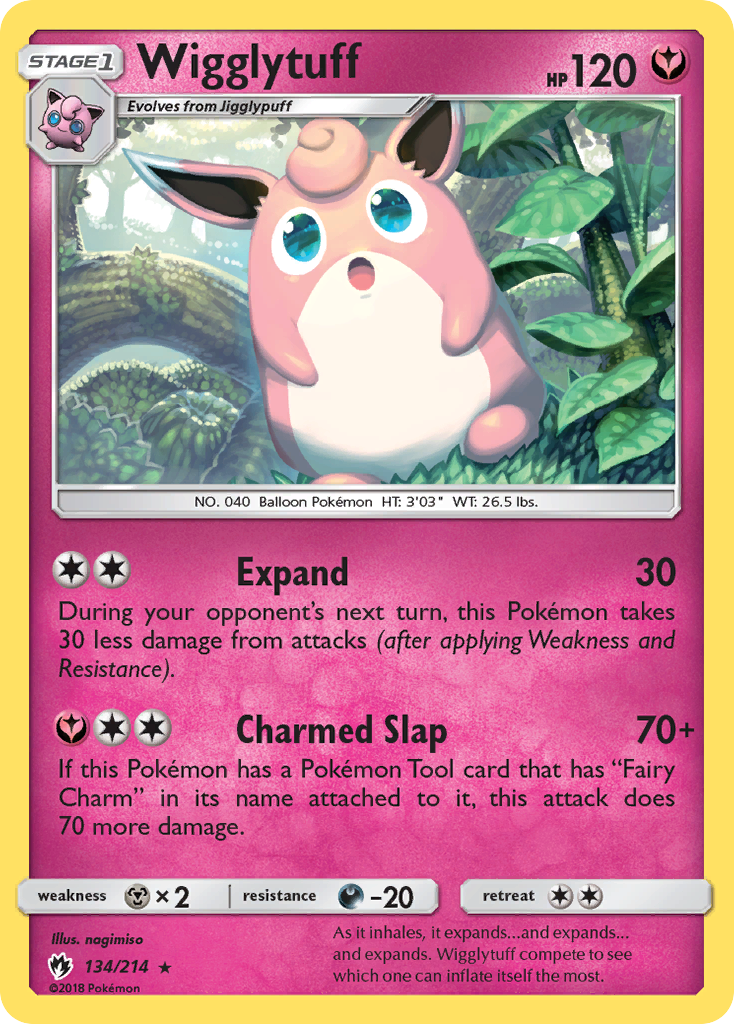 Wigglytuff (134/214) [Sun & Moon: Lost Thunder] | Dragon's Lair Comics and Fantasy Houston TX