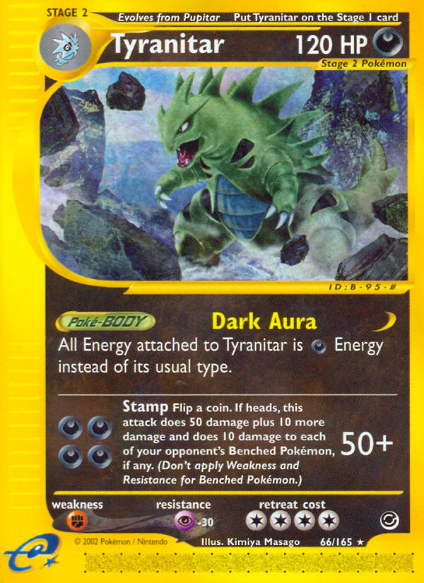 Tyranitar (66/165) [Expedition: Base Set] | Dragon's Lair Comics and Fantasy Houston TX