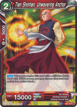 Tien Shinhan, Unwavering Anchor (DB2-003) [Divine Multiverse] | Dragon's Lair Comics and Fantasy Houston TX