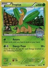 Tropius (5/101) (National Championship Staff Promo) [Black & White: Plasma Blast] | Dragon's Lair Comics and Fantasy Houston TX