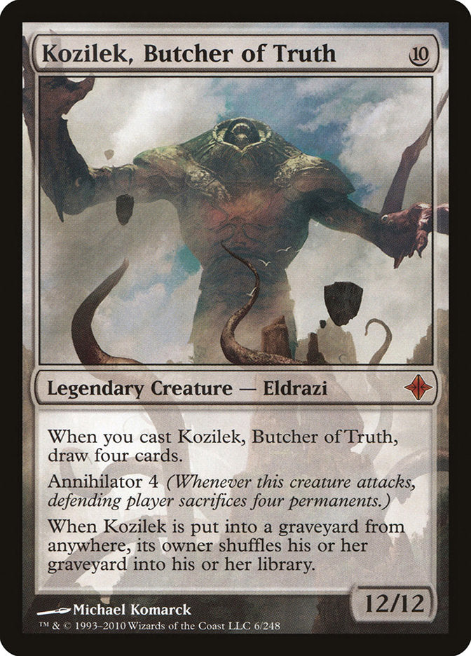 Kozilek, Butcher of Truth [Rise of the Eldrazi] | Dragon's Lair Comics and Fantasy Houston TX