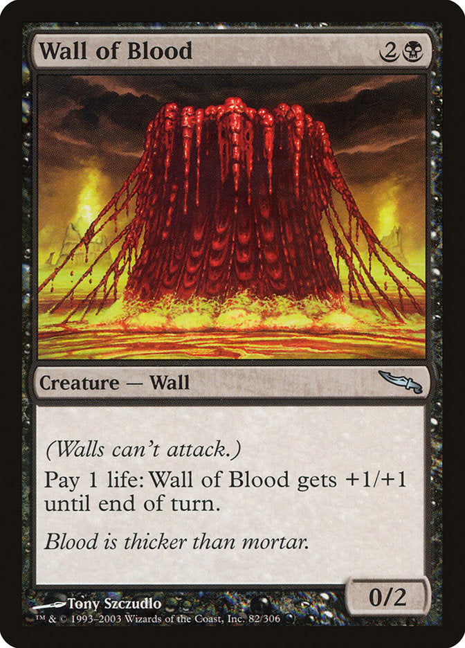 Wall of Blood [Mirrodin] | Dragon's Lair Comics and Fantasy Houston TX