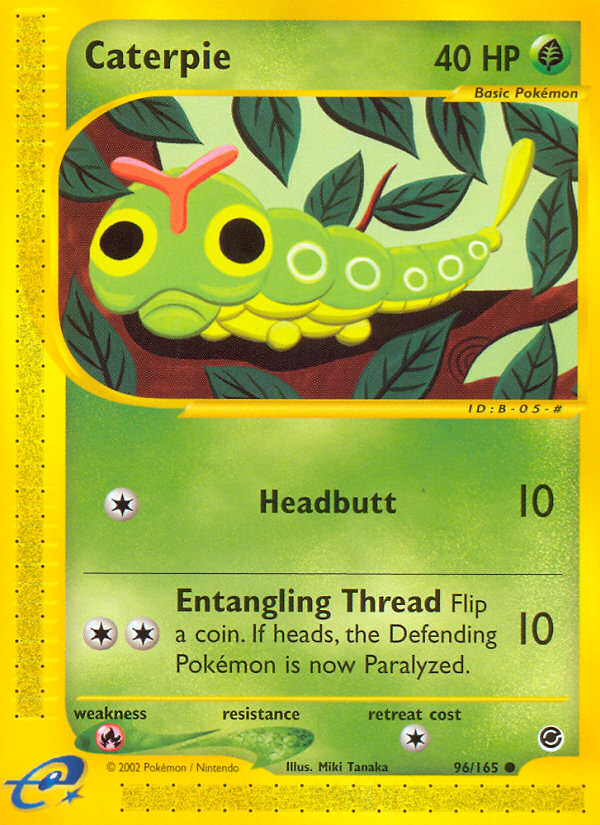 Caterpie (96/165) [Expedition: Base Set] | Dragon's Lair Comics and Fantasy Houston TX