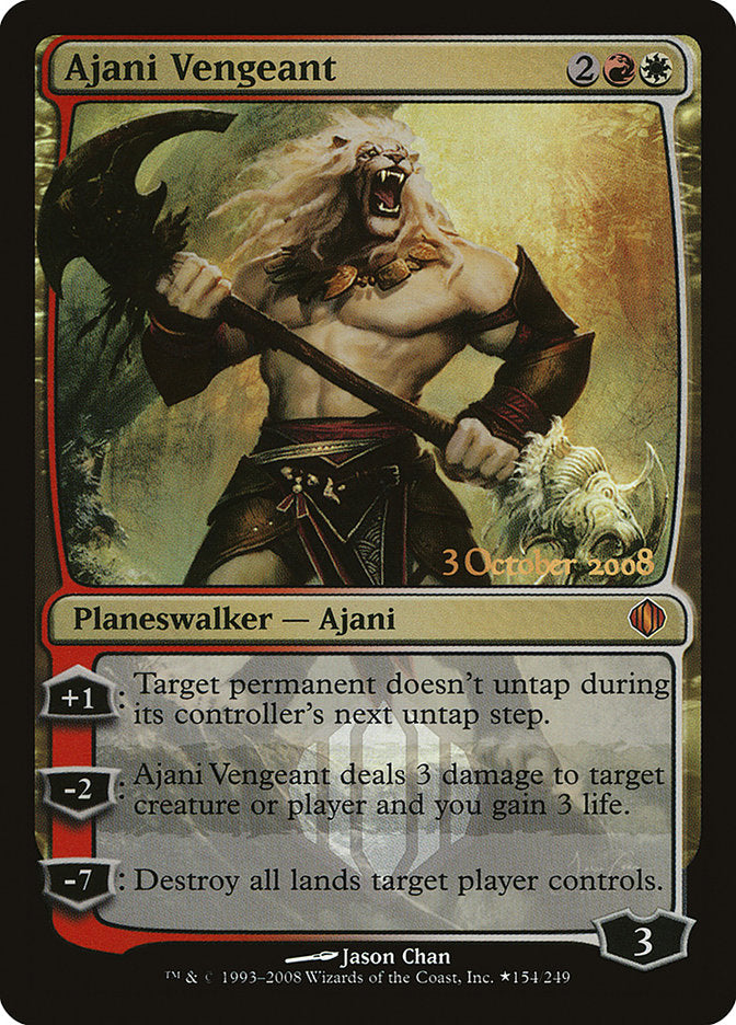 Ajani Vengeant [Shards of Alara Promos] | Dragon's Lair Comics and Fantasy Houston TX