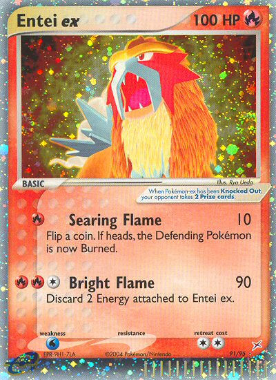 Entei ex (91/95) [EX: Team Magma vs Team Aqua] | Dragon's Lair Comics and Fantasy Houston TX