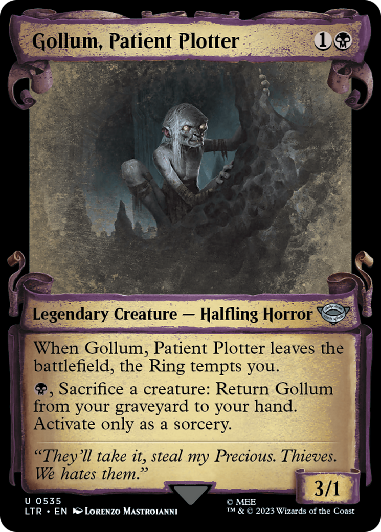 Gollum, Patient Plotter [The Lord of the Rings: Tales of Middle-Earth Showcase Scrolls] | Dragon's Lair Comics and Fantasy Houston TX