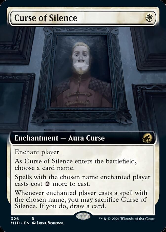 Curse of Silence (Extended Art) [Innistrad: Midnight Hunt] | Dragon's Lair Comics and Fantasy Houston TX