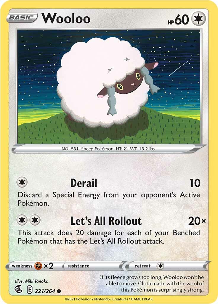 Wooloo (221/264) [Sword & Shield: Fusion Strike] | Dragon's Lair Comics and Fantasy Houston TX