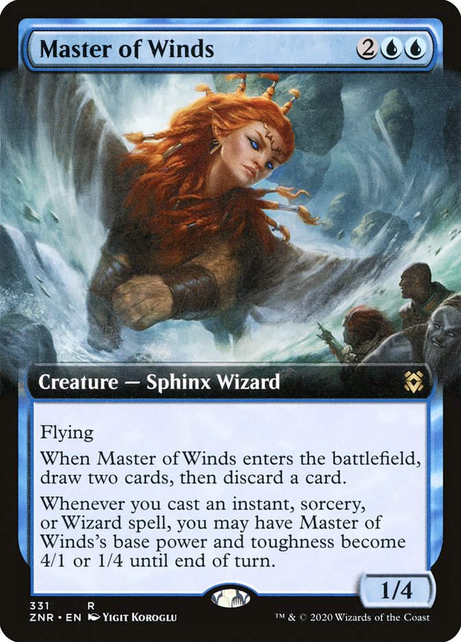 Master of Winds (Extended Art) [Zendikar Rising] | Dragon's Lair Comics and Fantasy Houston TX