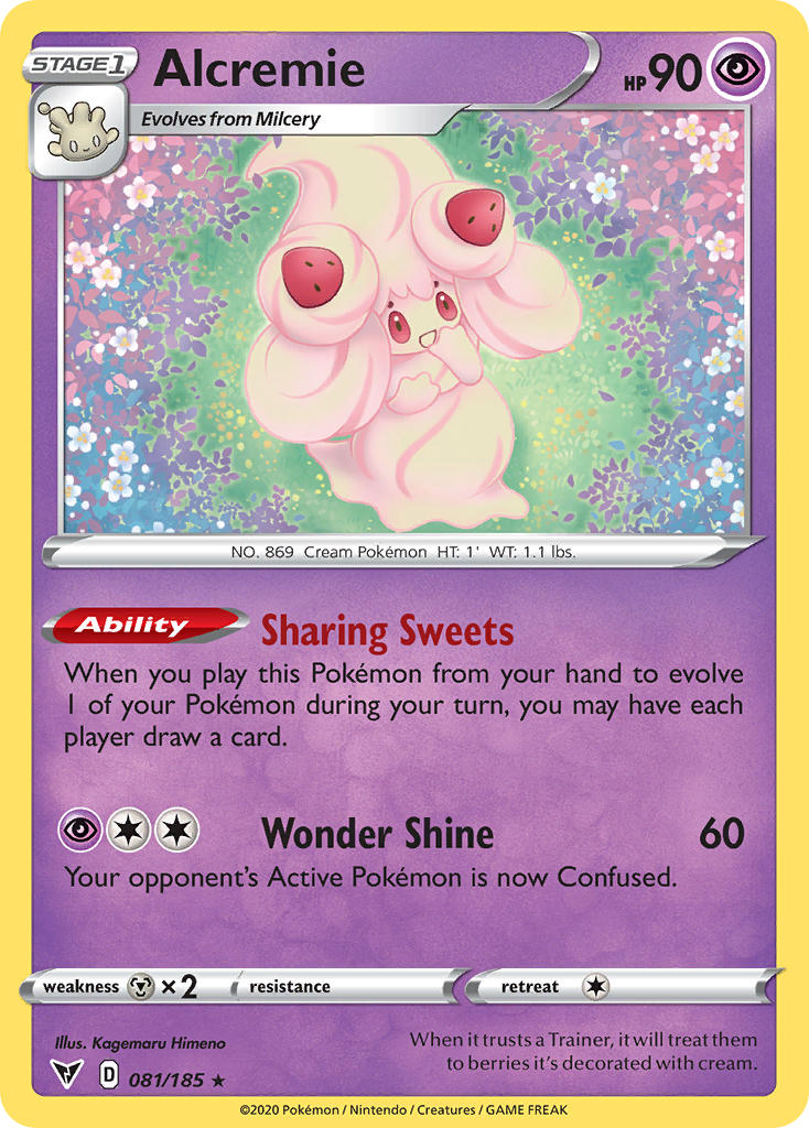 Alcremie (081/185) [Sword & Shield: Vivid Voltage] | Dragon's Lair Comics and Fantasy Houston TX