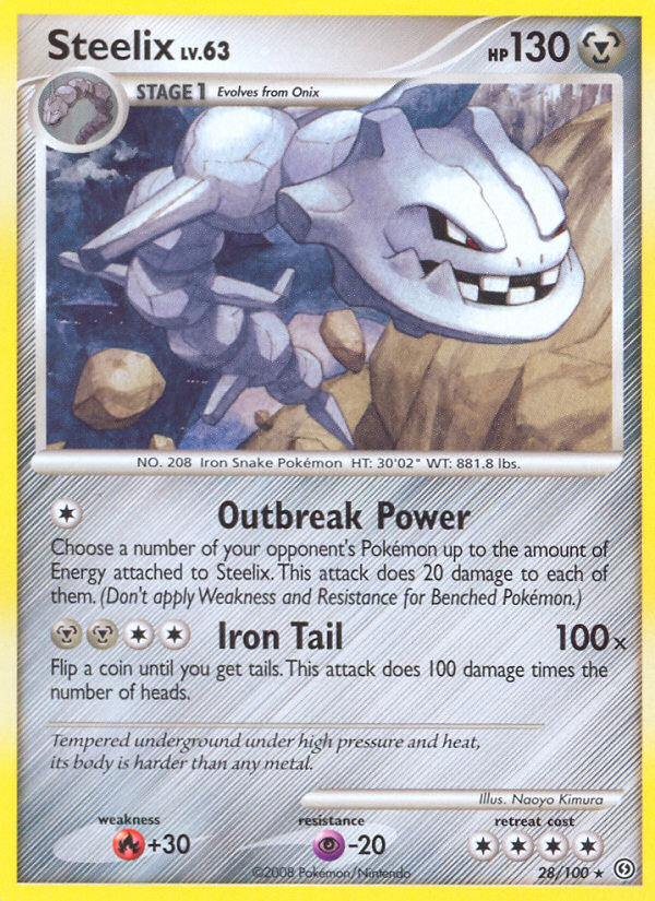 Steelix (28/100) [Diamond & Pearl: Stormfront] | Dragon's Lair Comics and Fantasy Houston TX