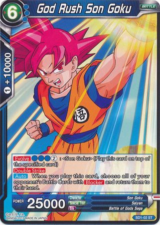 God Rush Son Goku (Starter Deck - The Awakening) (SD1-02) [Galactic Battle] | Dragon's Lair Comics and Fantasy Houston TX