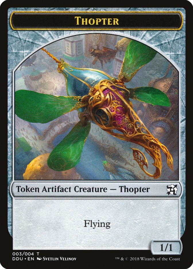 Thopter Token (003/004) [Duel Decks: Elves vs. Inventors Tokens] | Dragon's Lair Comics and Fantasy Houston TX