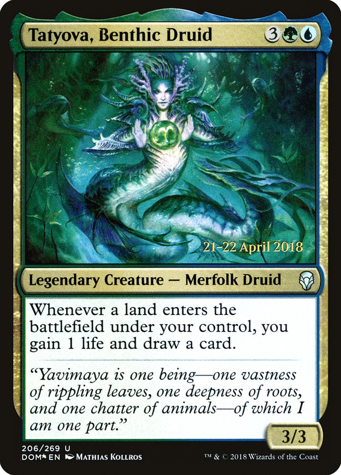 Tatyova, Benthic Druid [Dominaria Prerelease Promos] | Dragon's Lair Comics and Fantasy Houston TX