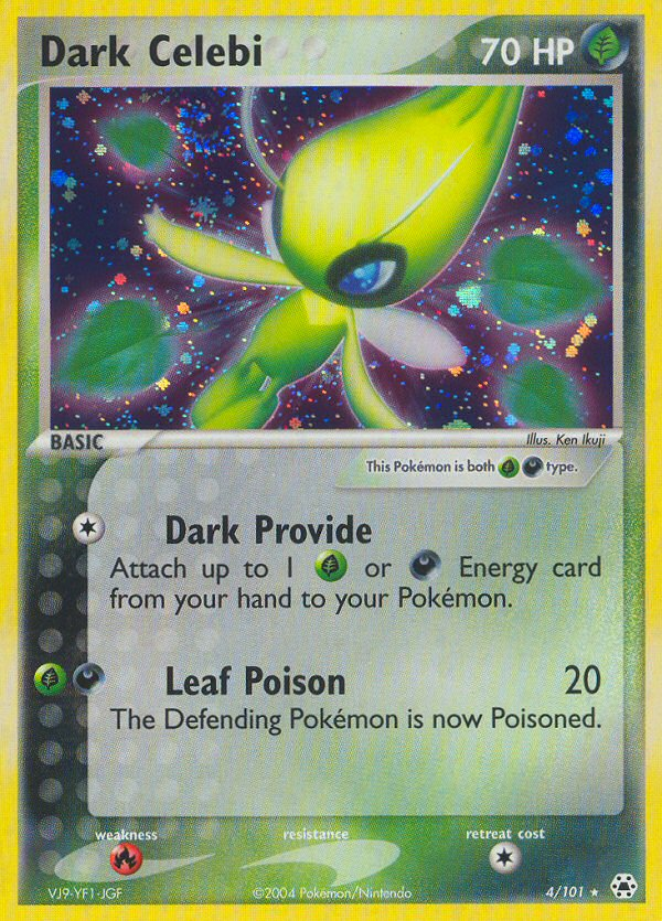 Dark Celebi (4/101) [EX: Hidden Legends] | Dragon's Lair Comics and Fantasy Houston TX