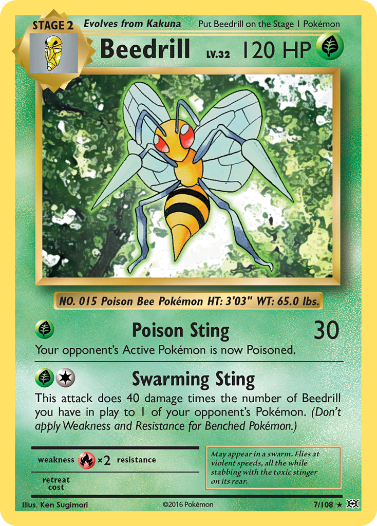 Beedrill (7/108) [XY: Evolutions] | Dragon's Lair Comics and Fantasy Houston TX