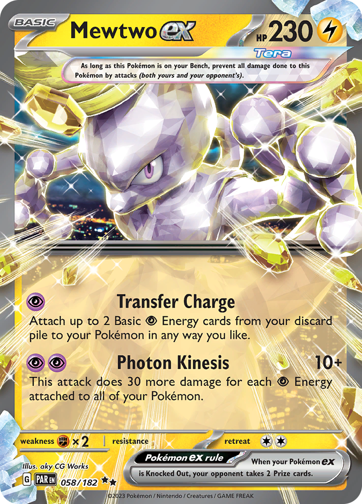 Mewtwo ex (058/182) [Scarlet & Violet: Paradox Rift] | Dragon's Lair Comics and Fantasy Houston TX