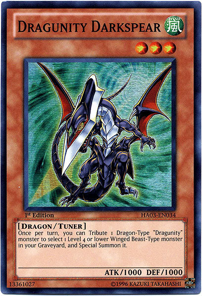 Dragunity Darkspear [HA03-EN034] Super Rare | Dragon's Lair Comics and Fantasy Houston TX