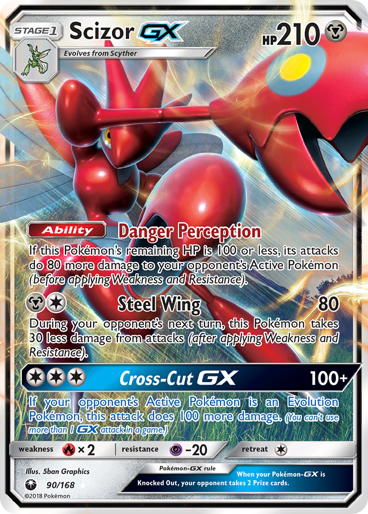 Scizor GX (90/168) [Sun & Moon: Celestial Storm] | Dragon's Lair Comics and Fantasy Houston TX