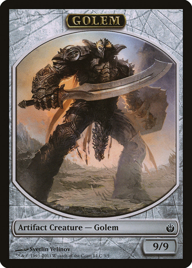 Golem Token [Mirrodin Besieged Tokens] | Dragon's Lair Comics and Fantasy Houston TX