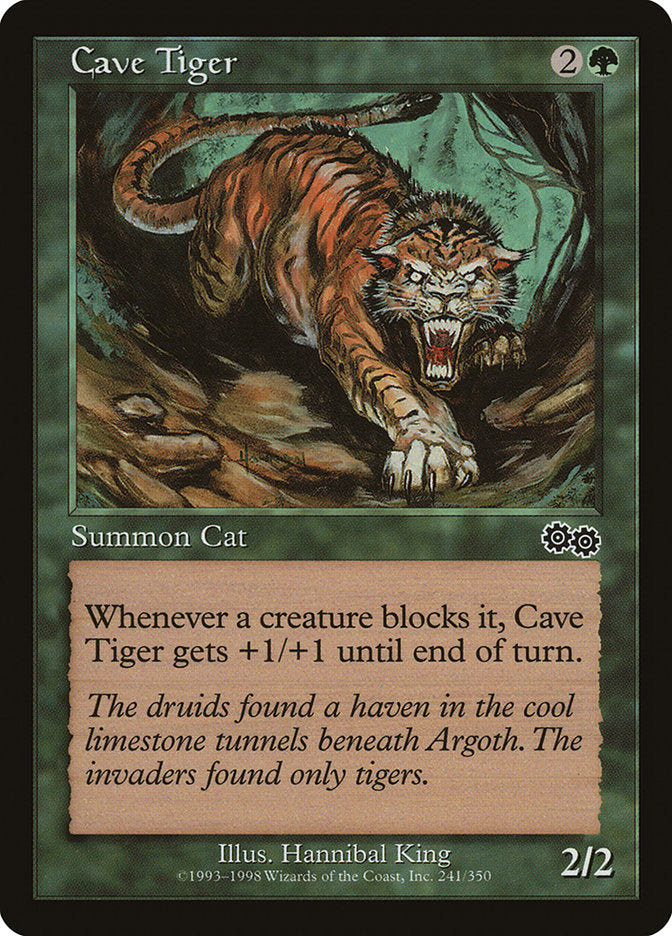 Cave Tiger [Urza's Saga] | Dragon's Lair Comics and Fantasy Houston TX