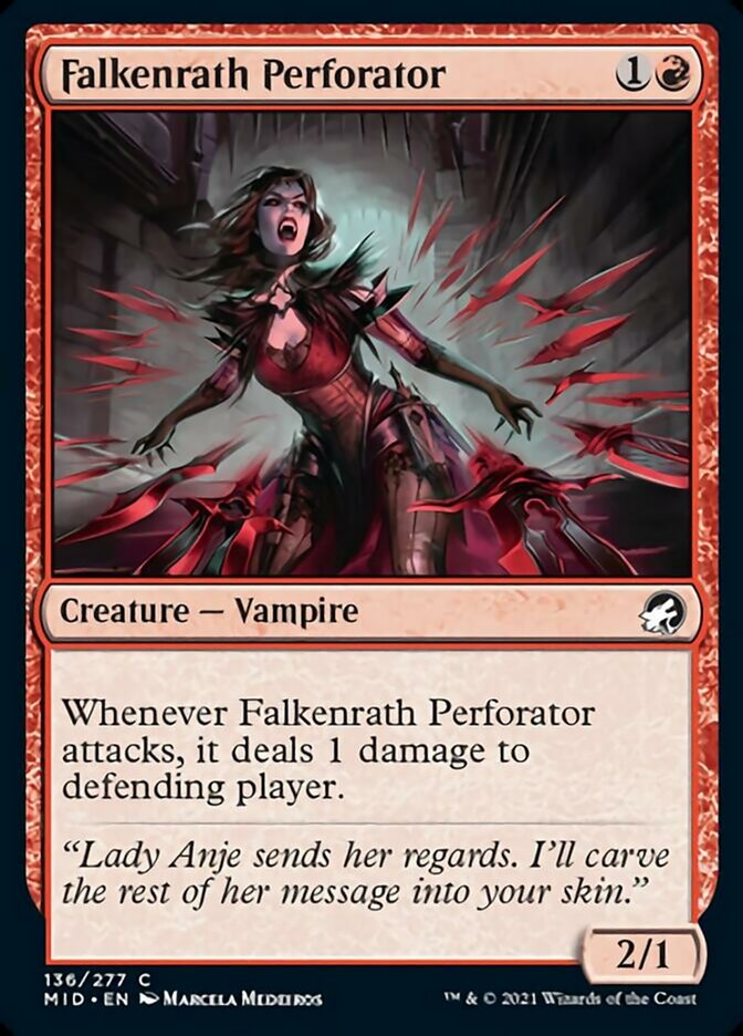 Falkenrath Perforator [Innistrad: Midnight Hunt] | Dragon's Lair Comics and Fantasy Houston TX