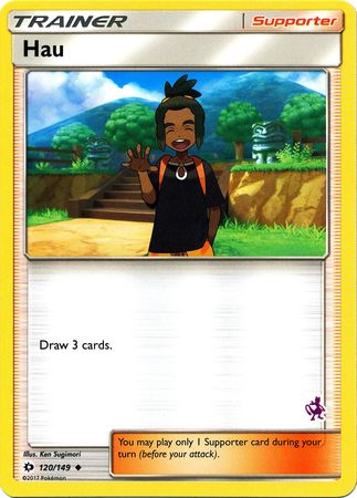 Hau (120/149) (Mewtwo Deck) [Battle Academy 2020] | Dragon's Lair Comics and Fantasy Houston TX