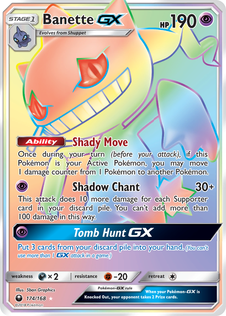 Banette GX (174/168) [Sun & Moon: Celestial Storm] | Dragon's Lair Comics and Fantasy Houston TX