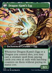 The Dragon-Kami Reborn // Dragon-Kami's Egg (Extended Art) [Kamigawa: Neon Dynasty] | Dragon's Lair Comics and Fantasy Houston TX