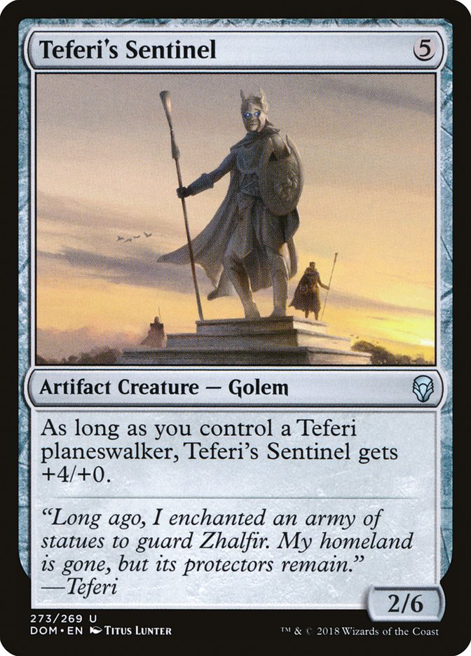 Teferi's Sentinel [Dominaria] | Dragon's Lair Comics and Fantasy Houston TX