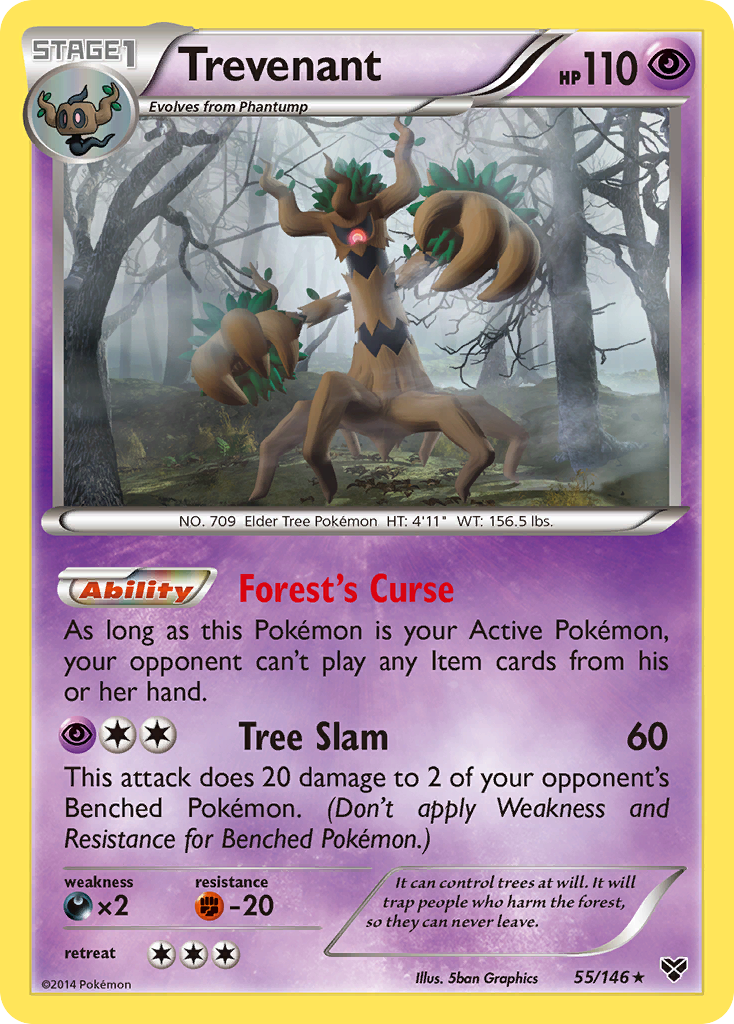 Trevenant (55/146) [XY: Base Set] | Dragon's Lair Comics and Fantasy Houston TX