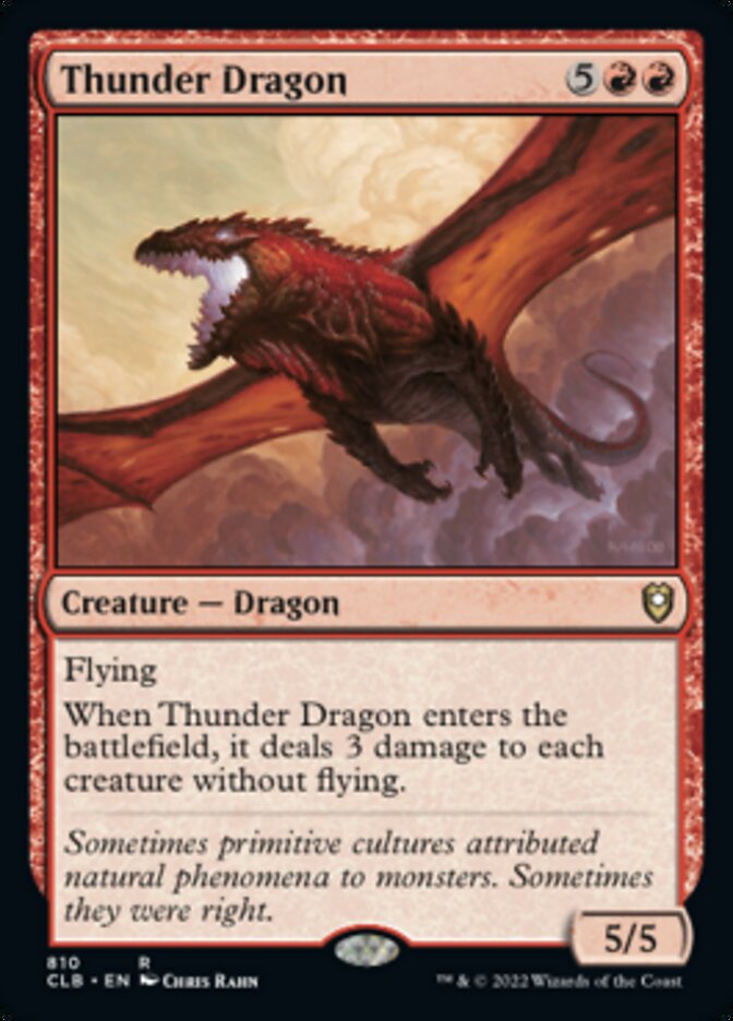 Thunder Dragon [Commander Legends: Battle for Baldur's Gate] | Dragon's Lair Comics and Fantasy Houston TX