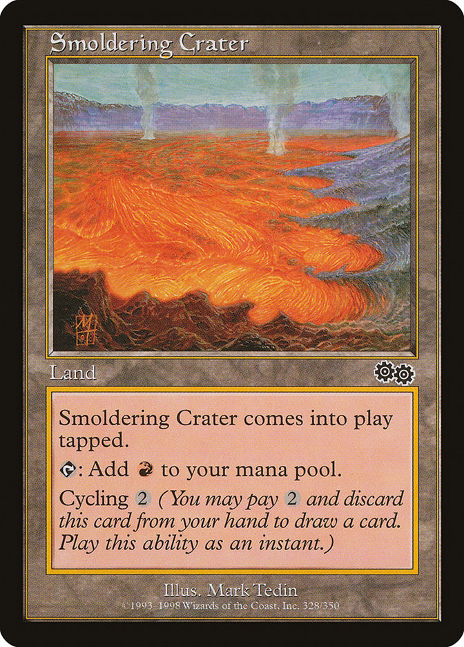 Smoldering Crater [Urza's Saga] | Dragon's Lair Comics and Fantasy Houston TX