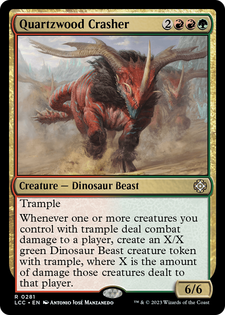 Quartzwood Crasher [The Lost Caverns of Ixalan Commander] | Dragon's Lair Comics and Fantasy Houston TX