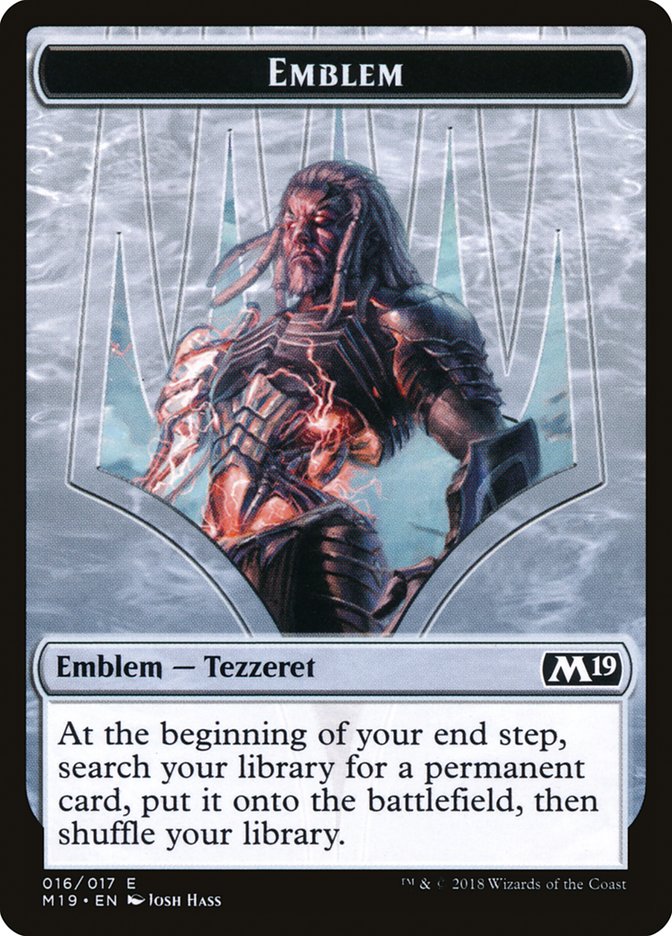 Tezzeret, Artifice Master Emblem [Core Set 2019 Tokens] | Dragon's Lair Comics and Fantasy Houston TX