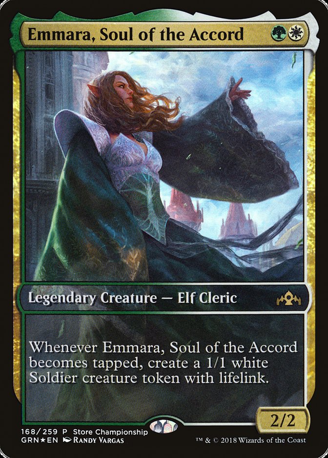 Emmara, Soul of the Accord (Store Championship) (Full Art) [Guilds of Ravnica Promos] | Dragon's Lair Comics and Fantasy Houston TX