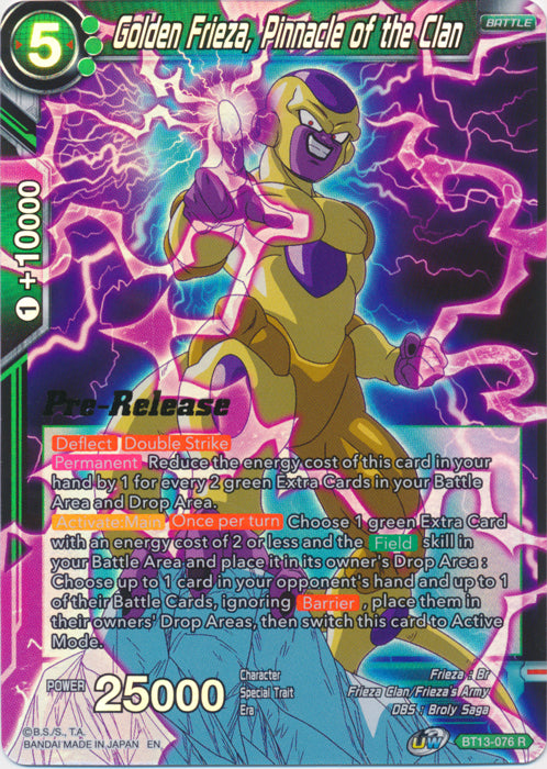 Golden Frieza, Pinnacle of the Clan (BT13-076) [Supreme Rivalry Prerelease Promos] | Dragon's Lair Comics and Fantasy Houston TX