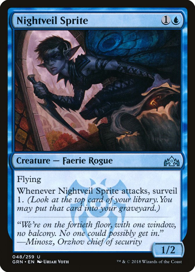 Nightveil Sprite [Guilds of Ravnica] | Dragon's Lair Comics and Fantasy Houston TX